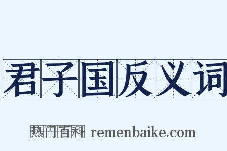 君子国反义词是什么意思的图片